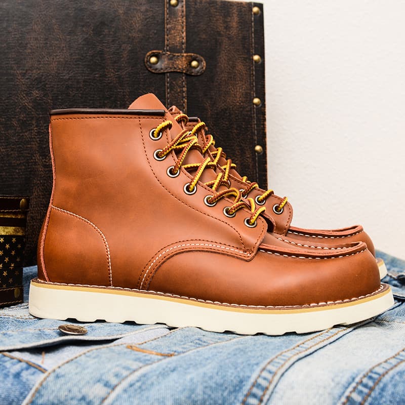 Ami cáqui americano Retro Martin botas masculinas de alta qualidade 875 botas gerais de couro genuíno botas de motocicle