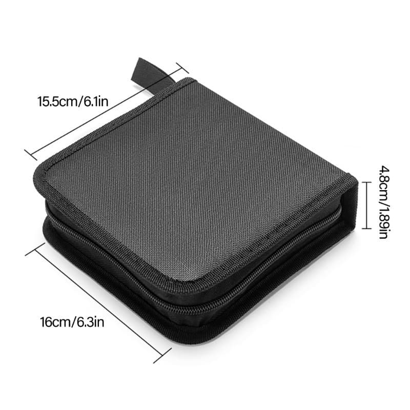 Estone Oxford Cloth 40-tablet CDs Capacidade Suporte De Disco Automático Resistente À Água E Ao Desgaste Para Acesso Ráp