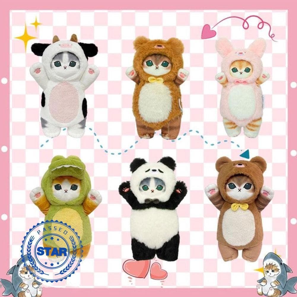 Brinquedo de Pelúcia Dinossauro Tubarão Gato Panda de 25cm G4f9