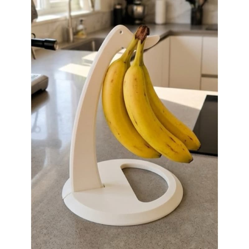 Suporte Mesa Fruteira Gancho para Pendurar Bananas Multiuso Preto ou branco