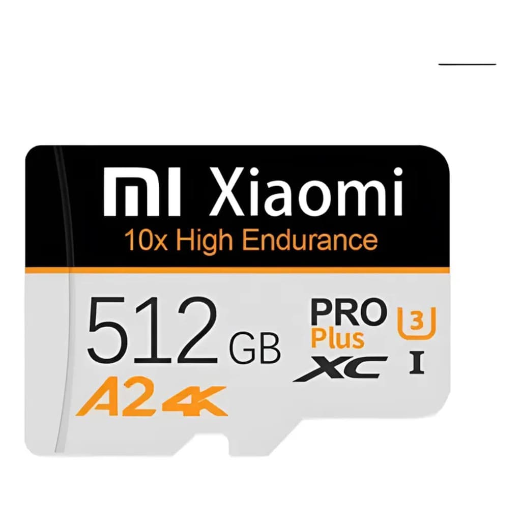 Cartão Memoria Xiaomi Micro SD 512gb Pro Plus 4k Cameras Gam