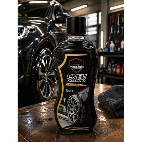 Finalizador Automotivo Pneus 500ml Brilho Intenso Proteção Duradoura Resistente Agua Aparencia Renovada Revestimento ...