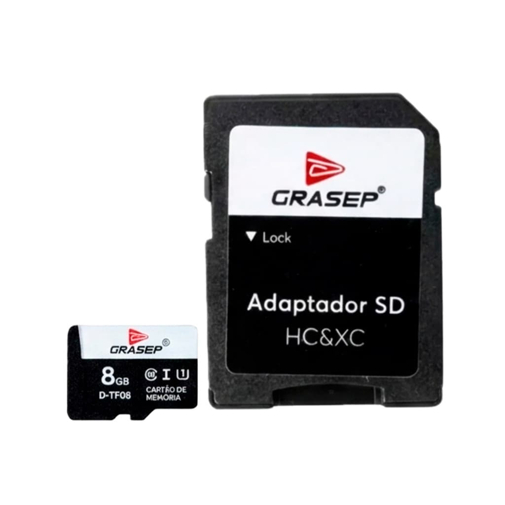 Cartão De Memória 8GB Com Adaptador SD Wassay