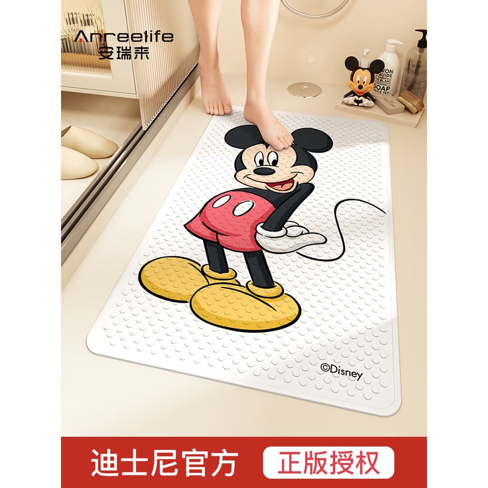 Disney disney dos desenhos animados banheiro antiderrapante esteira crianças casa chuveiro banho pé tapete toalete resis