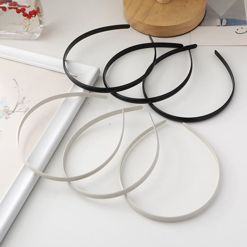 Conjunto De Faixa De Cabeça De Dentes De Fileira Dupla-Cabelo De Plástico Plana Acessórios De Estilo DIY Ferramentas Par