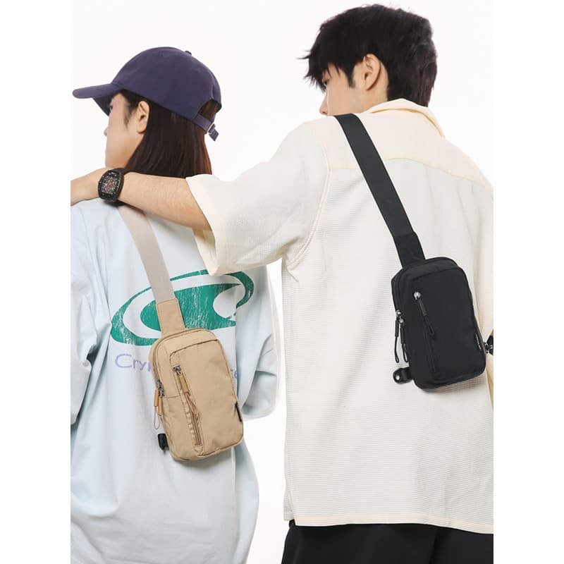 Bolsa de lona feminina 2026 novo estilo nicho Design esportes estilo mensageiro saco versão coreana na moda ciclismo moc