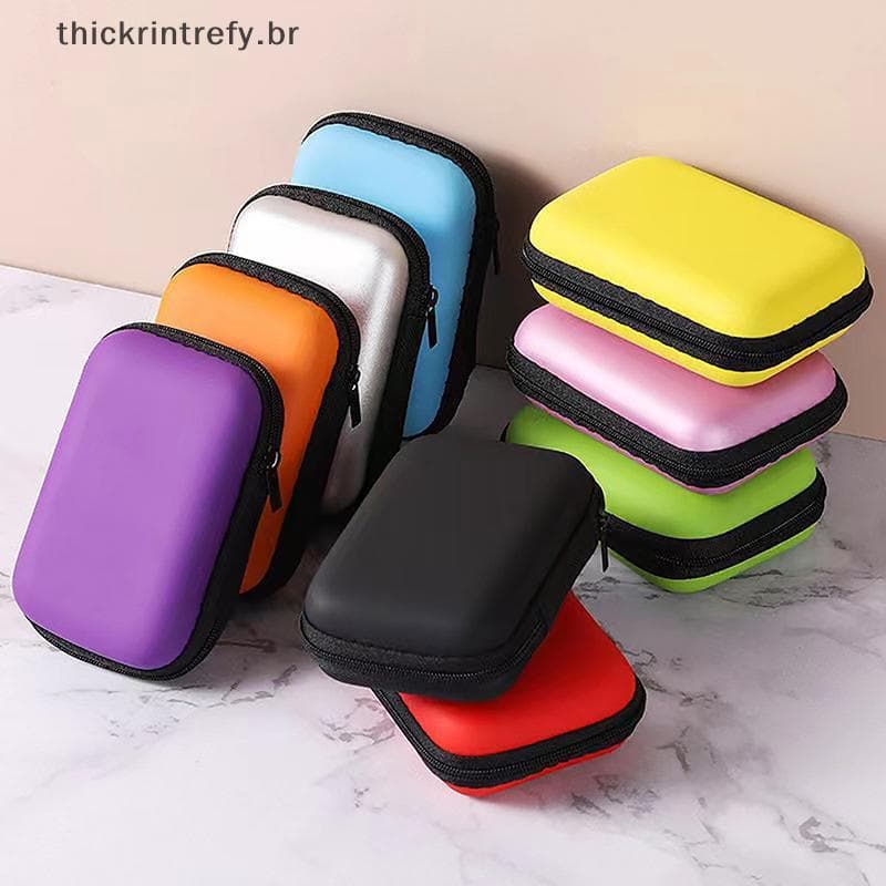 thi Bolsa De Armazenamento De Viagem , Estojo De Carregamento Para Fone De Ouvido , Com Zíper , Portátil , Organizador D