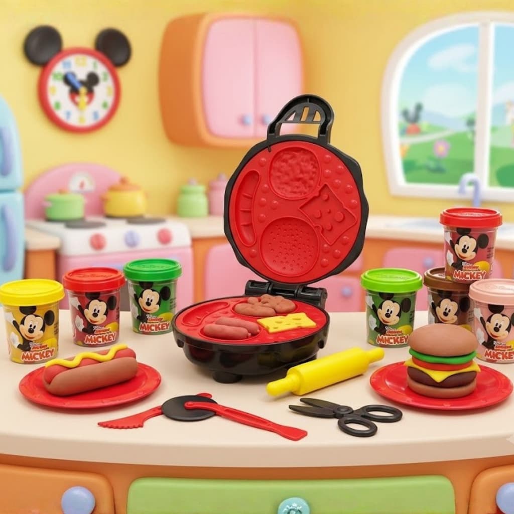 Sanduicheira Do Mickey Kit Massinha De Modelar C/ Acessórios