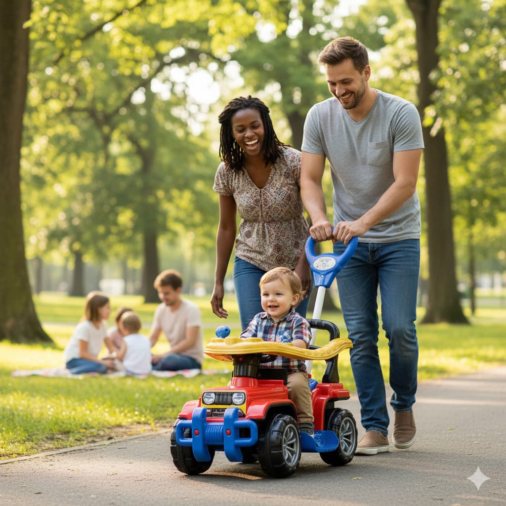 Quadriciclo Infantil Passeio Varios Modelos Pedal Guia Empurrar Seguro Conforto Duravel