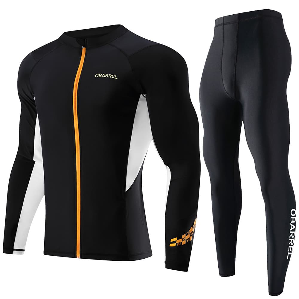 Novo coreano surf terno de secagem rápida mergulho maiô protetor solar Cardigan esportes calças de manga comprida S