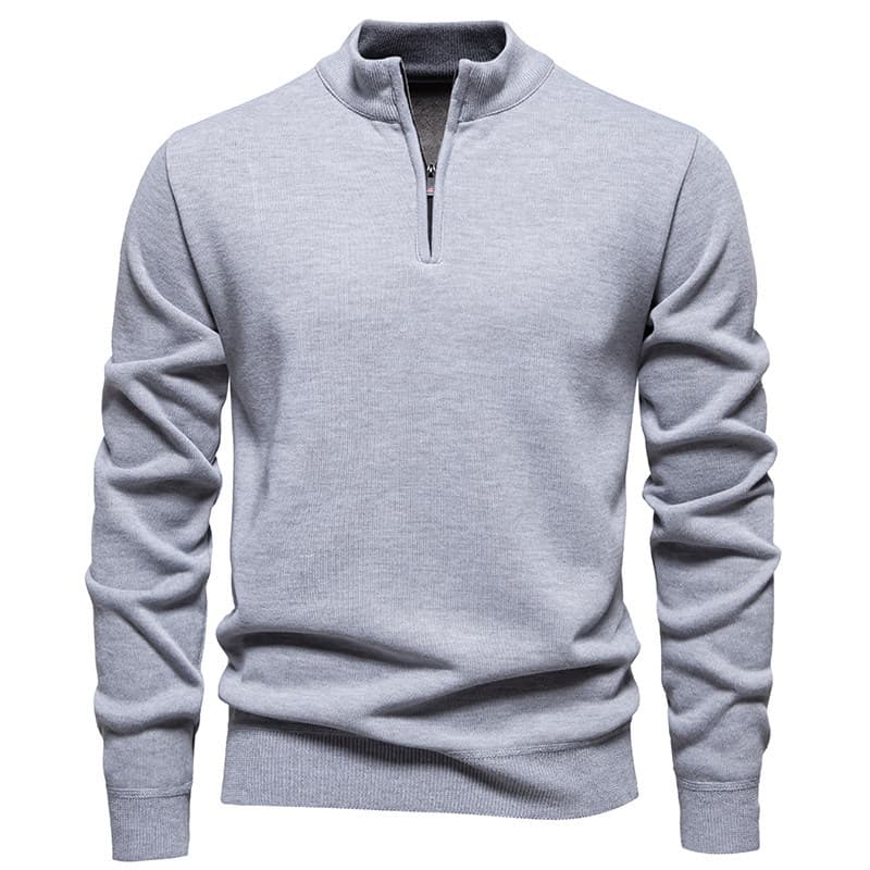 Comércio exterior 2025 outono inverno novo estilo na moda masculino Casual pulôver camisola All-Match forro de lã meio z