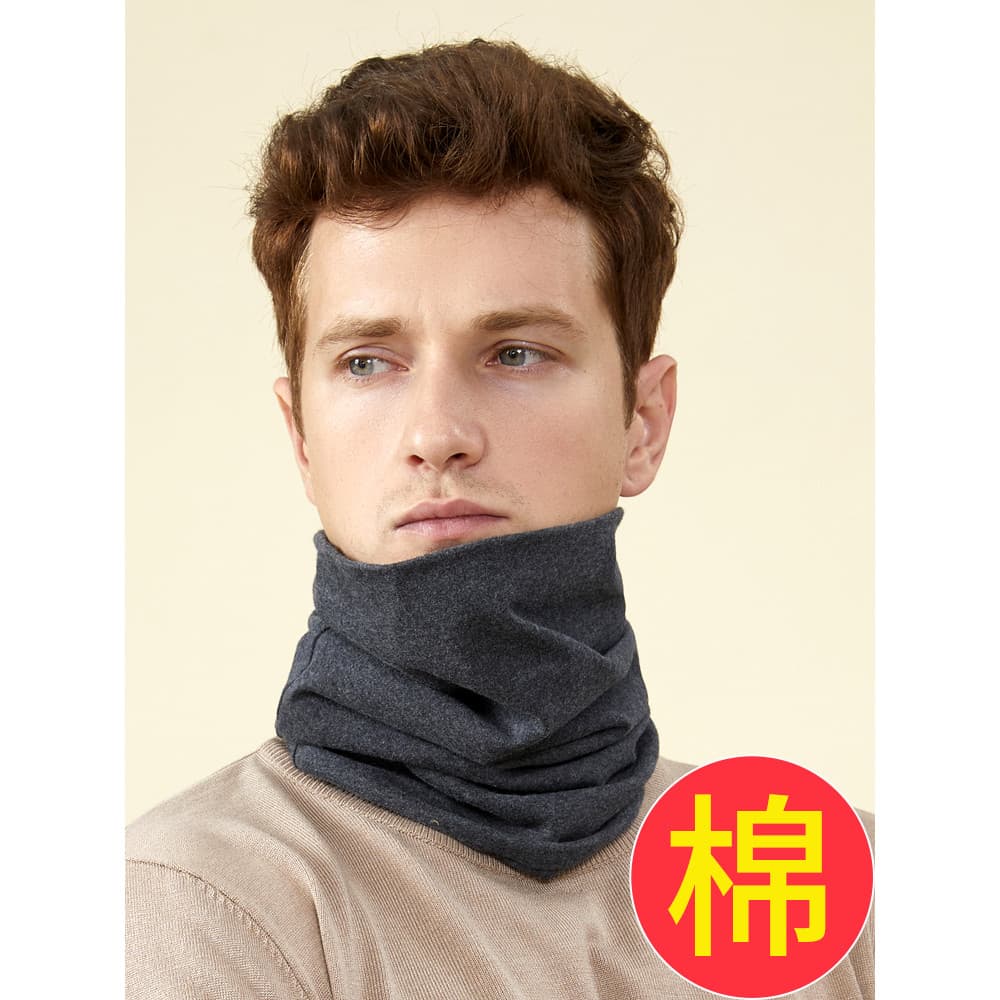 Babador de algodão puro outono inverno quente capa de pescoço masculino cachecol de proteção de pescoço feminino engross