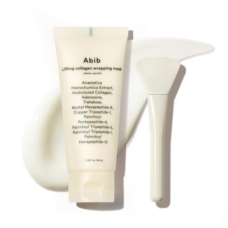 Abib Dark Spot Collagen Máscara De Embrulho Noturno Filme De Glutationa , Facial Removível Para Iluminar & amp ; Radianc