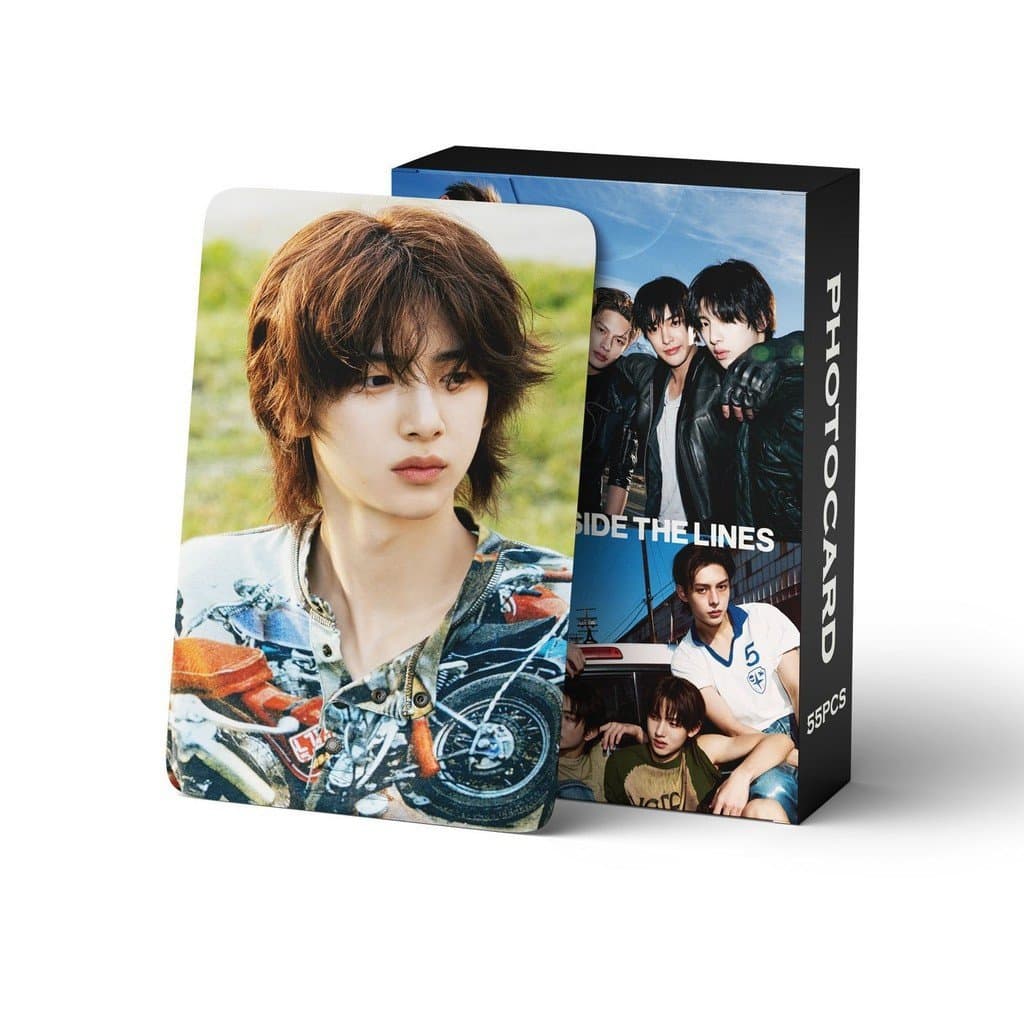 55pcs/box CORTIS Photocards Cor Fora Das Linhas Cartão KPOP LOMO