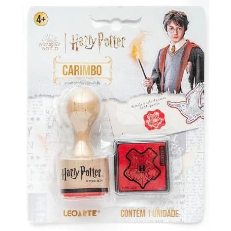 CARIMBO SELO CARTA HOGWARTS HARRY POTTER - BLISTER COM 1 CARIMBO + 1 ALMOFADA