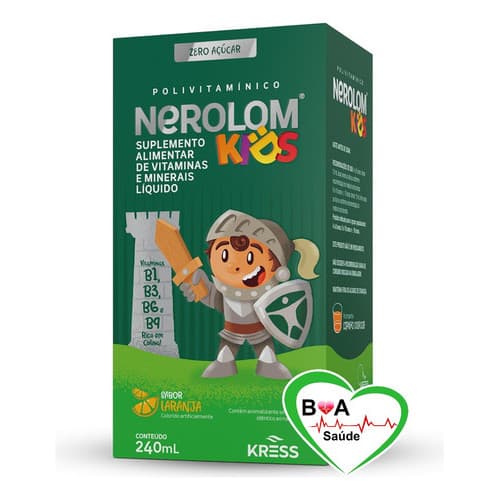 Nerolom Kids Criancas 240ml Polivitaminiaco Boa Saude