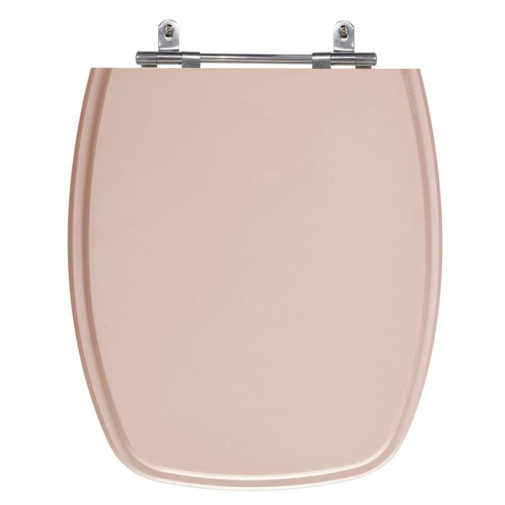 Assento Laqueado Stylus Rosa Coral Tampa para Vaso Celite em MDF