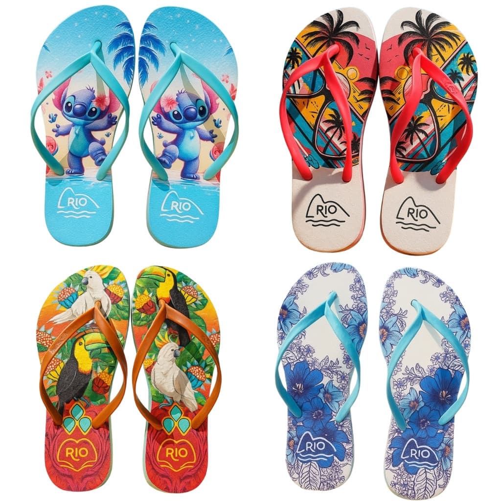 Chinelo Feminino Estampado e Casual - O Toque Final Para Seu Look de Verão