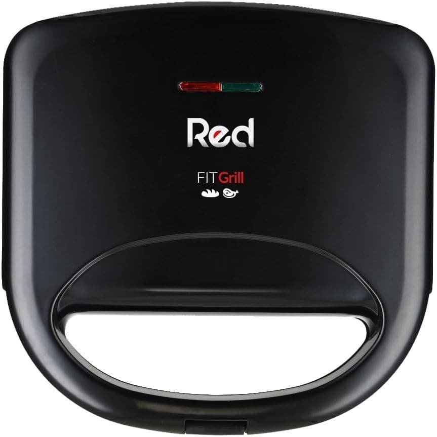 Sanduicheira Misteira Red Fit Chapa Antiaderente Grill 127V 2 em 1 Assa Grelha