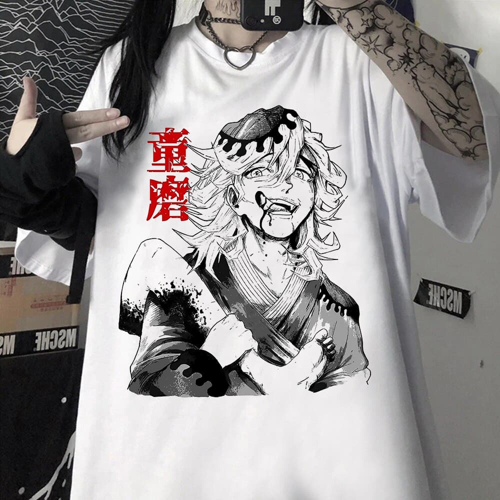 Camiseta Camisa Unissex Douma Lua Superior 2 Anime Kimetsu no Yaiba -  Demon Slayer