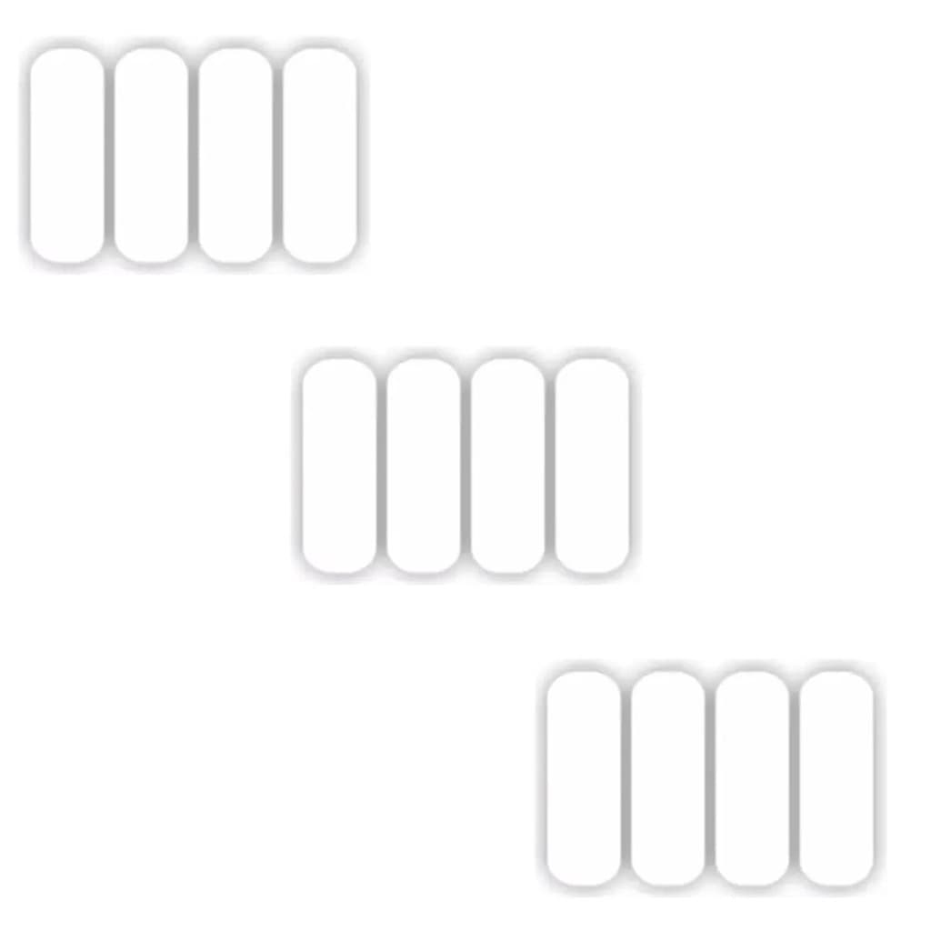 3 Kit Adesivo Refletivo Capacete Moto Carro Bicicleta Branco