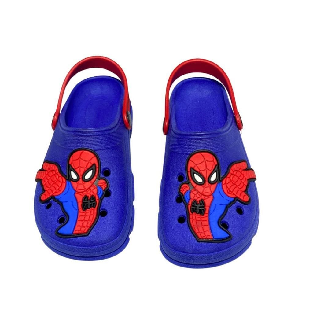 Papete Babuche Sandália Infantil Azul Do Homem Aranha Confortavel