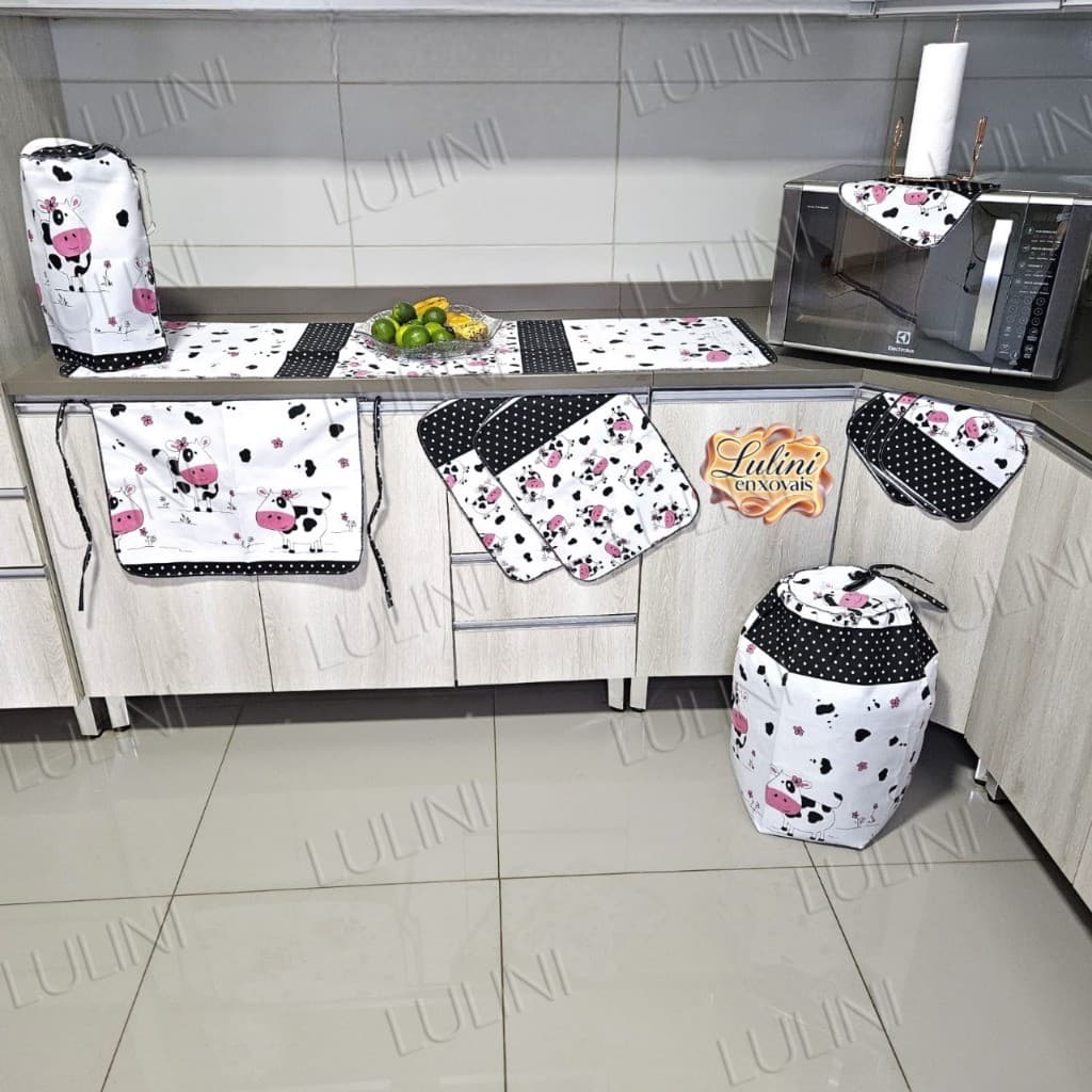 Kit Completo para Cozinha 10 Peças Decorativo Prático Funcional Casa Alta Qualidade Fácil Manutenção