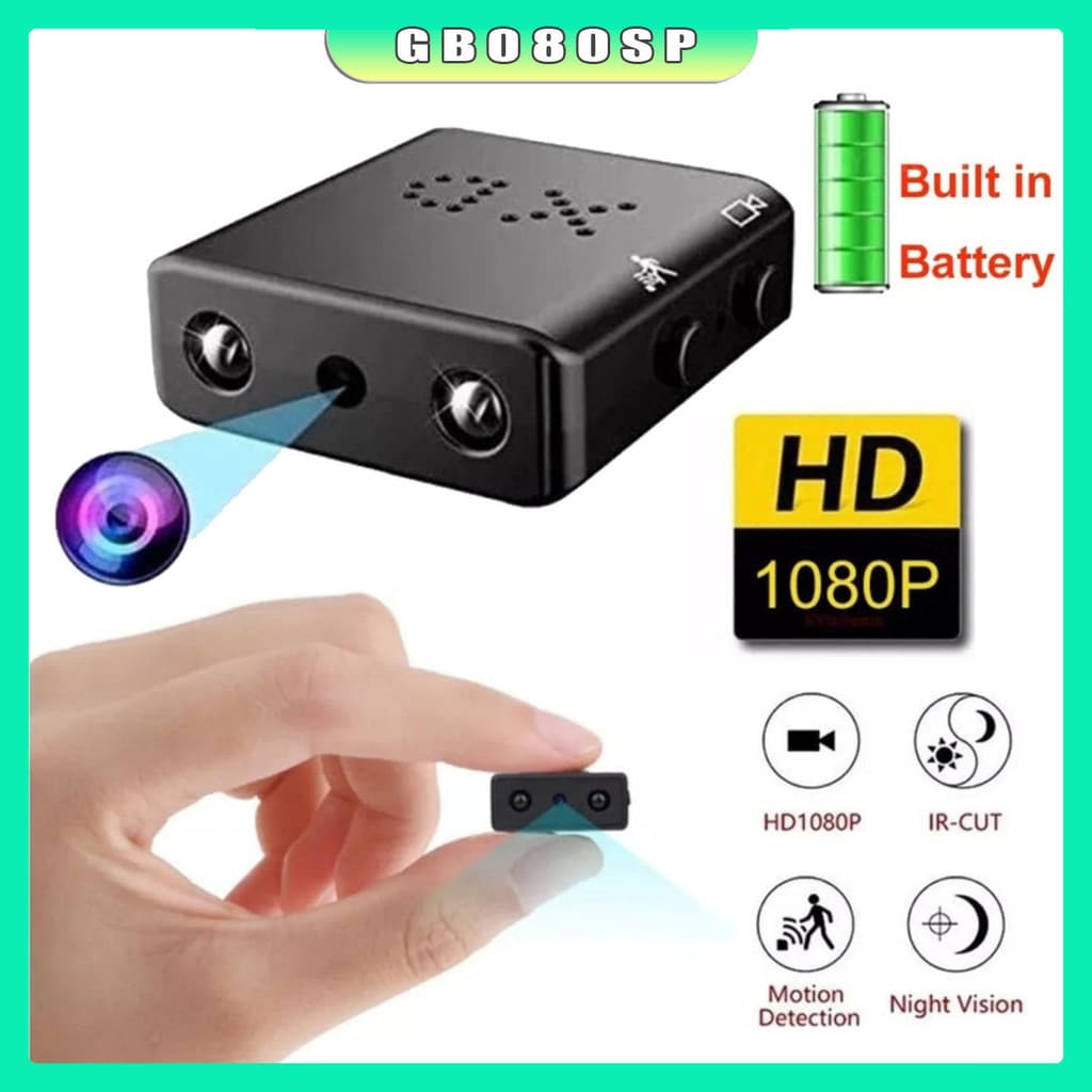 Mini Câmera De Segurança Oculta Wi-fi 1080p HD com visão noturna Vigilância