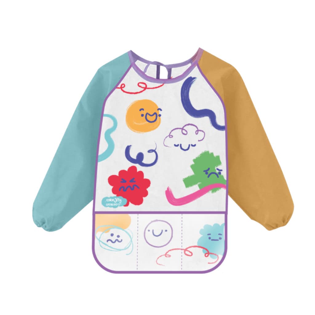 Avental Infantil impermeável com Bolso e Manga Comprida ColorJoy
