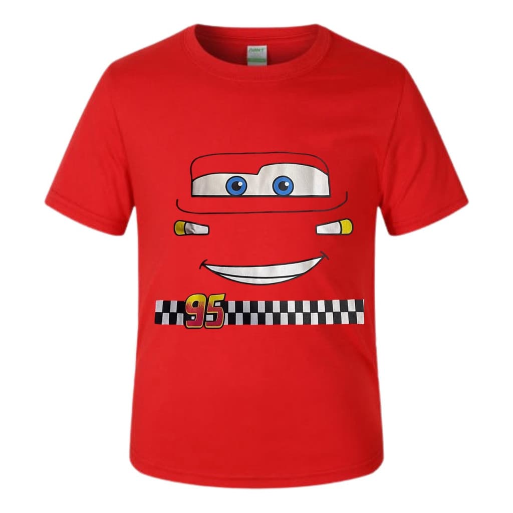 Macqueen Camiseta Carros Infantil Fantasia Personagens