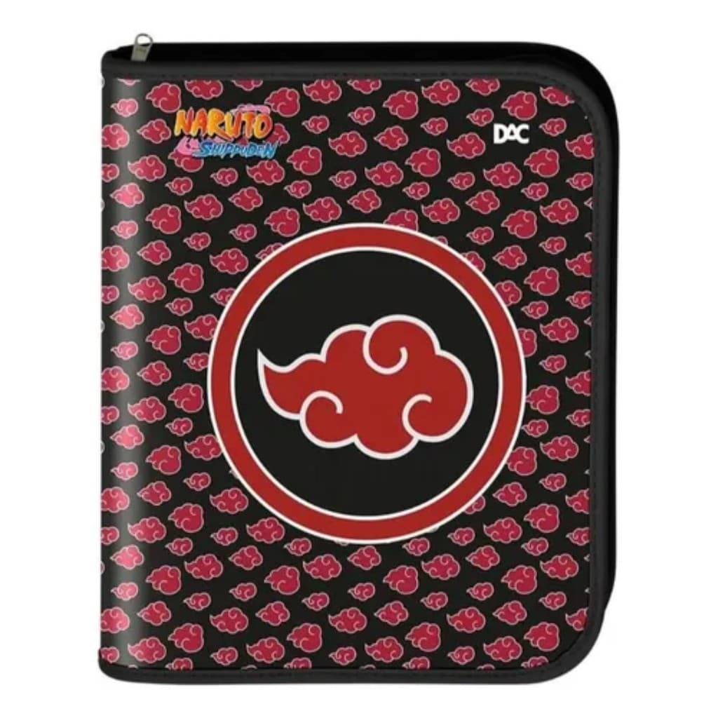 Fichário Caderno Argola Divisórias Naruto Universitário Verm