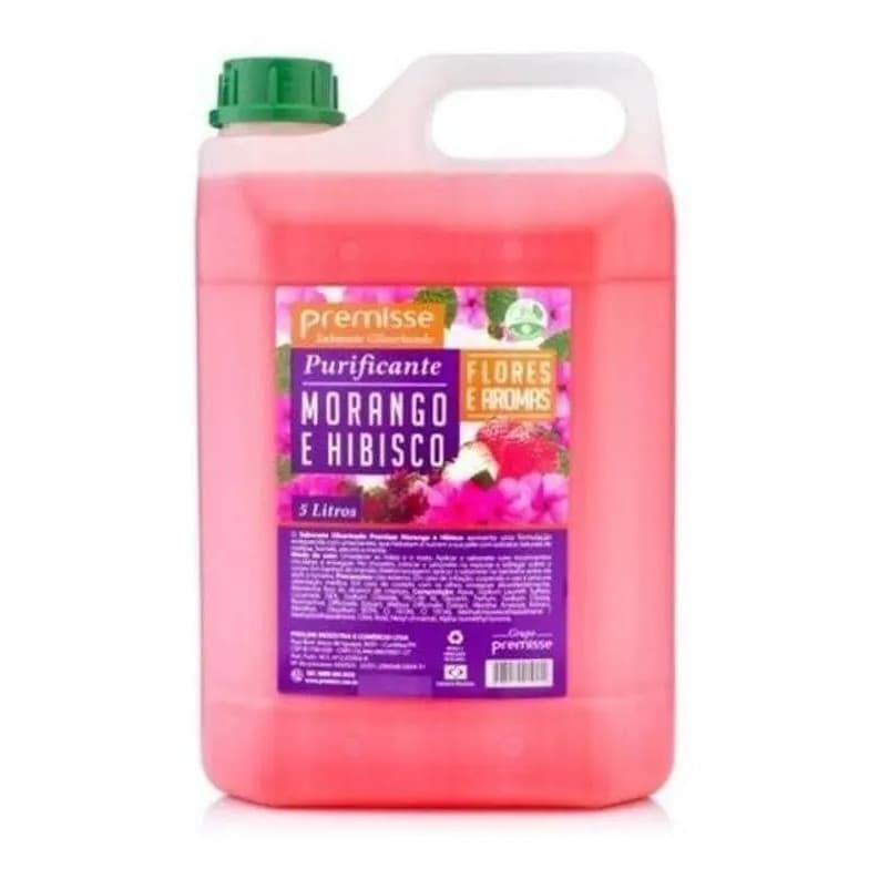 SABONETE LIQUIDO 05 LITROS MORANGO/HIBISCUS PREMIS