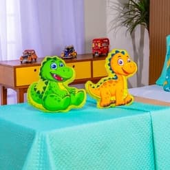 Almofadas Dino Baby Decorativas Infantil Formato Especial Kit 2un