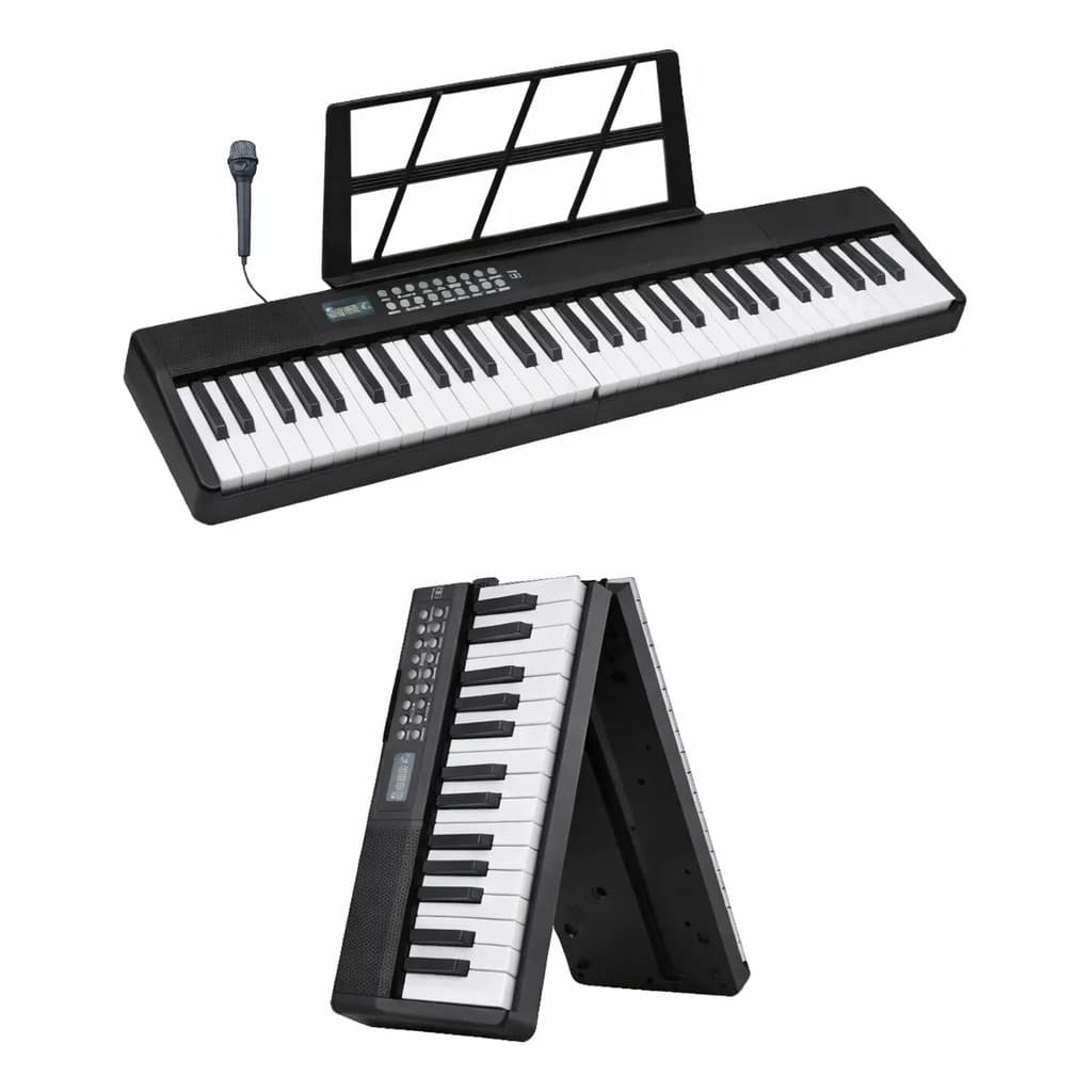 Teclado Sensitivo Display Led 200 Ritmos  61 Teclas Usb