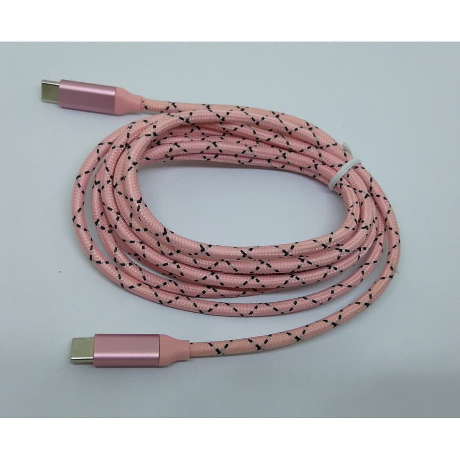 Cabo de dados de disco rígido trançado 3A macho para macho CtoC 0g usb3.1 GEN2 de cabeça dupla tipo c