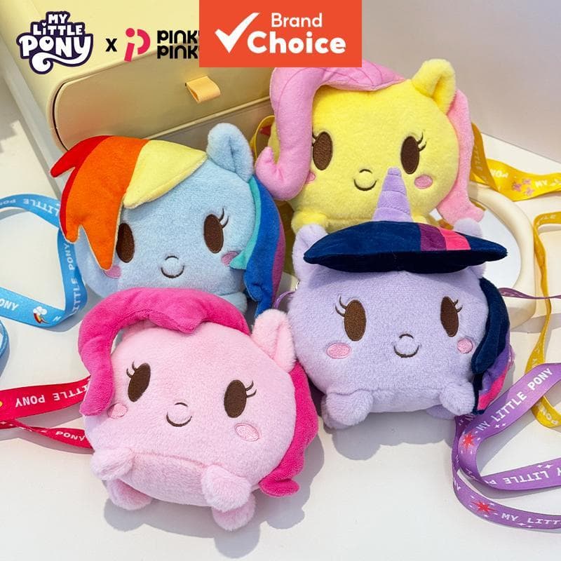 Bolsa tiracolo e de ombro My Little Pony, Pinkie Pie Fluttershy, pelúcia portátil com zíper fofa. Perfeita para
