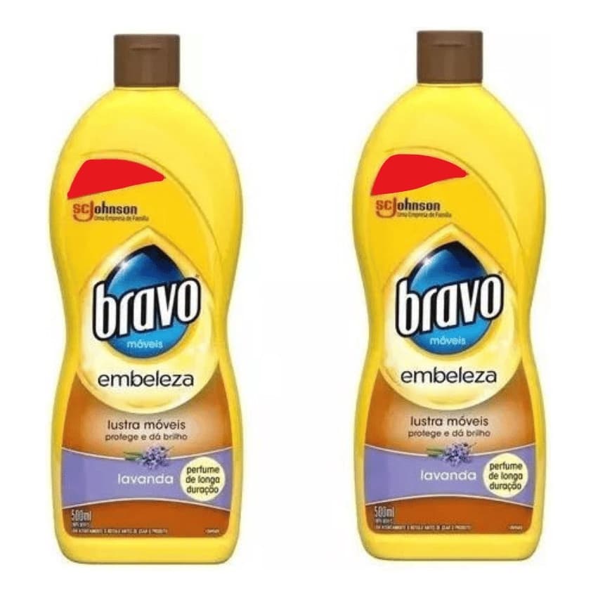 Kit 2 Lustra Móveis Bravo Lavanda  500ml Embeleza