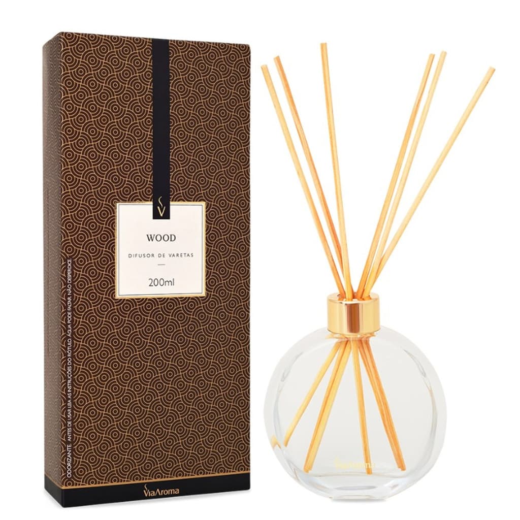 Difusor de Varetas 200ml Wood Via Aroma