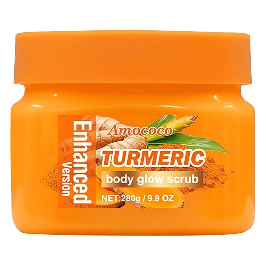 Esfoliante Corporal de Cúrcuma, Limpador Botânico para Pele Opaca e com Tom Irregular, Esfoliante Suave para uma Textura