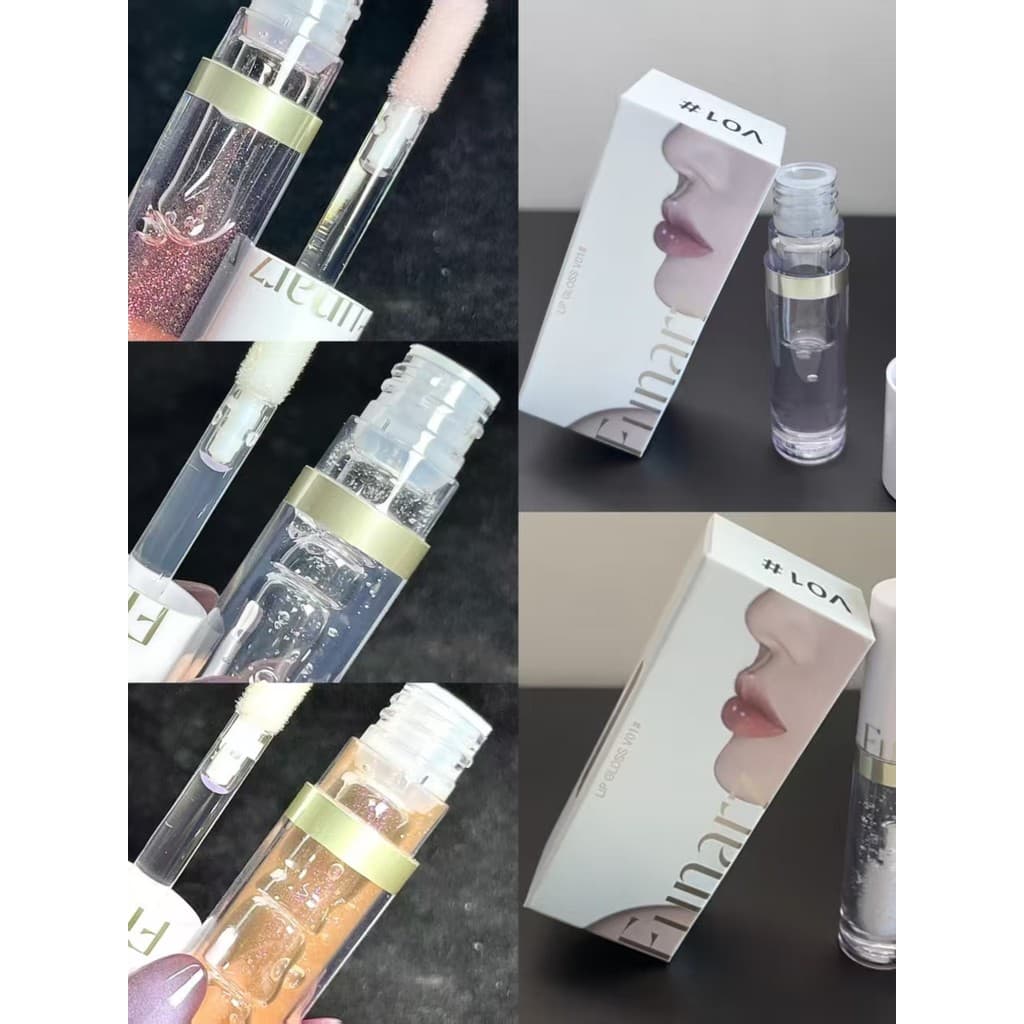 Eunarz Eunarz Lip Essence Gloss Lip Oil em camadas para clarear as linhas dos lábios Hidratante Translúcido Fino Piscand