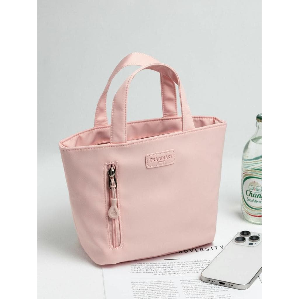 Cor sólida Casual bolsa feminina novo estilo simples All-Match bolsa lancheira saco luz moda mamãe saco