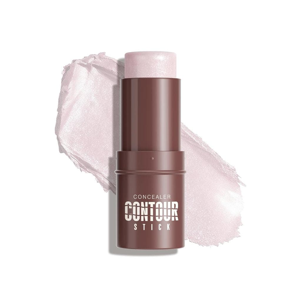 Iluminador em Bastão, Iluminador em Creme com Brilho Suave para uma Pele Naturalmente Radiante, Cor Misturável e Constru