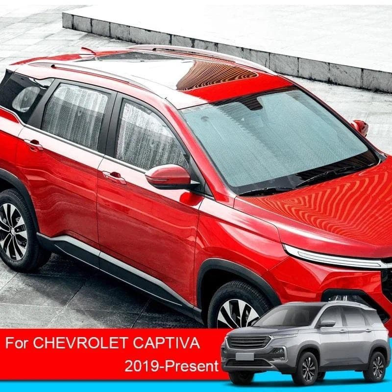 Para Chevrolet Captiva 2019-2025 Toldos De Carro Capa De Proteção UV Cortina De Janela Lateral Viseira Pára-Brisa Acessó