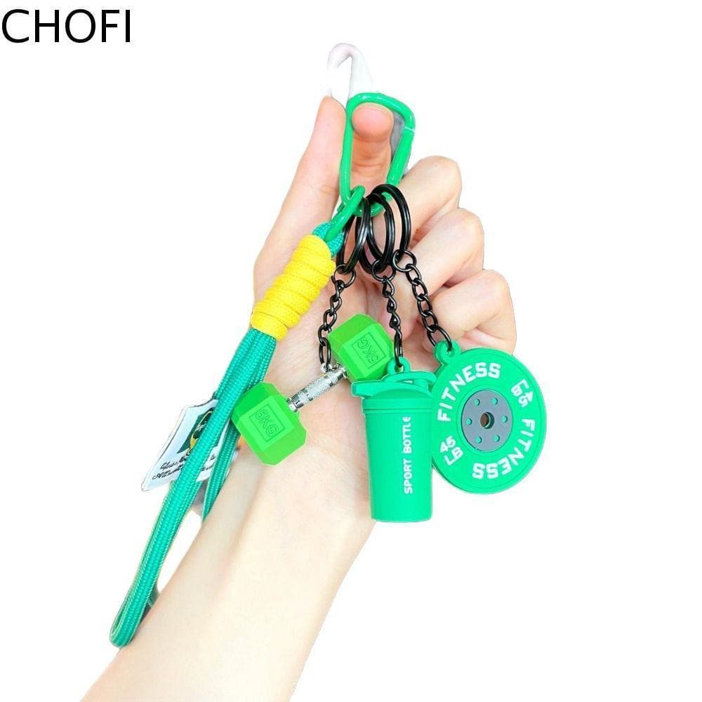 Chaveiro De Placas De Barra CHOFI , Halteres De Simulação Dopamina INS , Pingente Criativo De Série De Fitness
