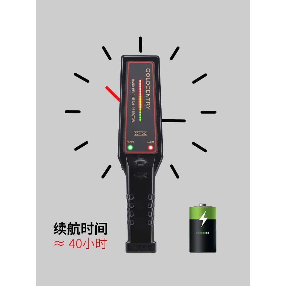 [Good Deals] Handheld metal detector, high-precision, small-sized, station hazardous material inspection, wood nail dete