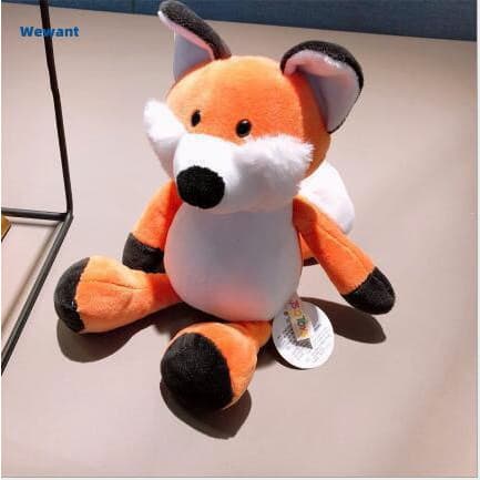 Wewant 25cm Brinquedos De Pelúcia Macia Boneca Elefante Leão Tigre Raposa Girafa Animais Da Floresta