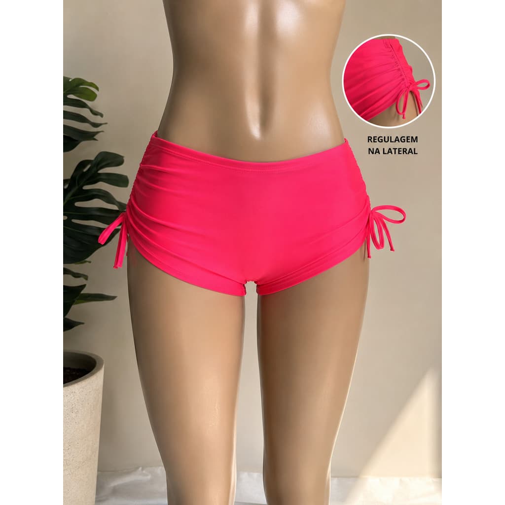 Shorts Praia Sunkini Feminina Confortável Regulagem UV50+