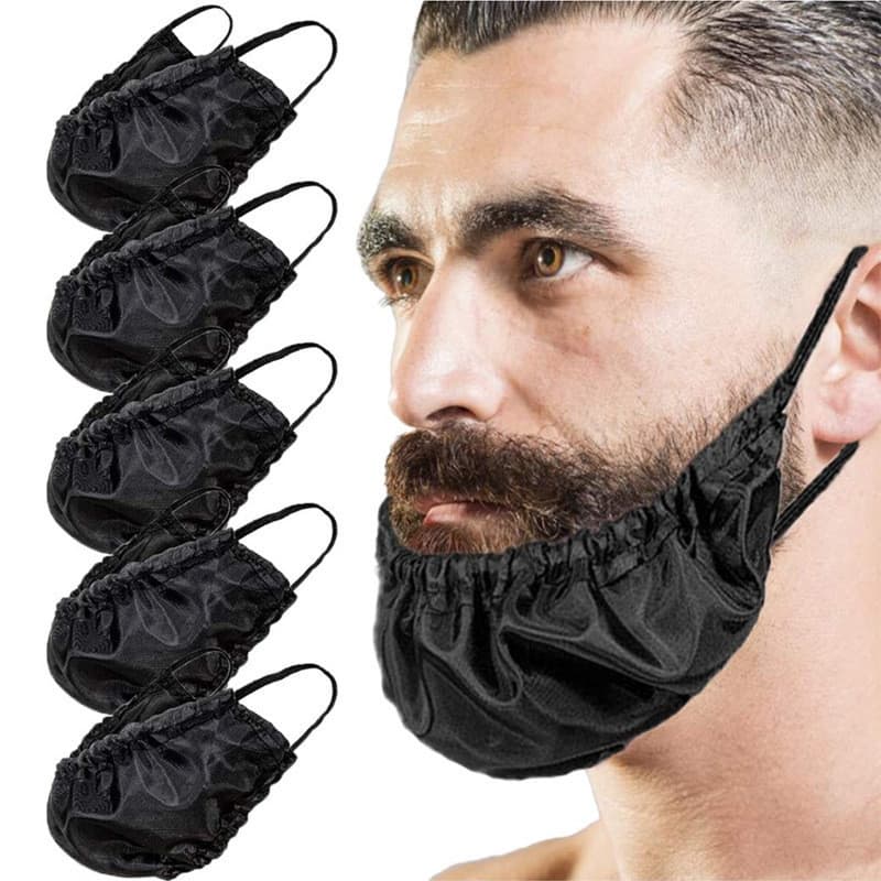 Bandana para Barba, Protetor de Barba Masculino, Capa para Barba, Bolso para Barba