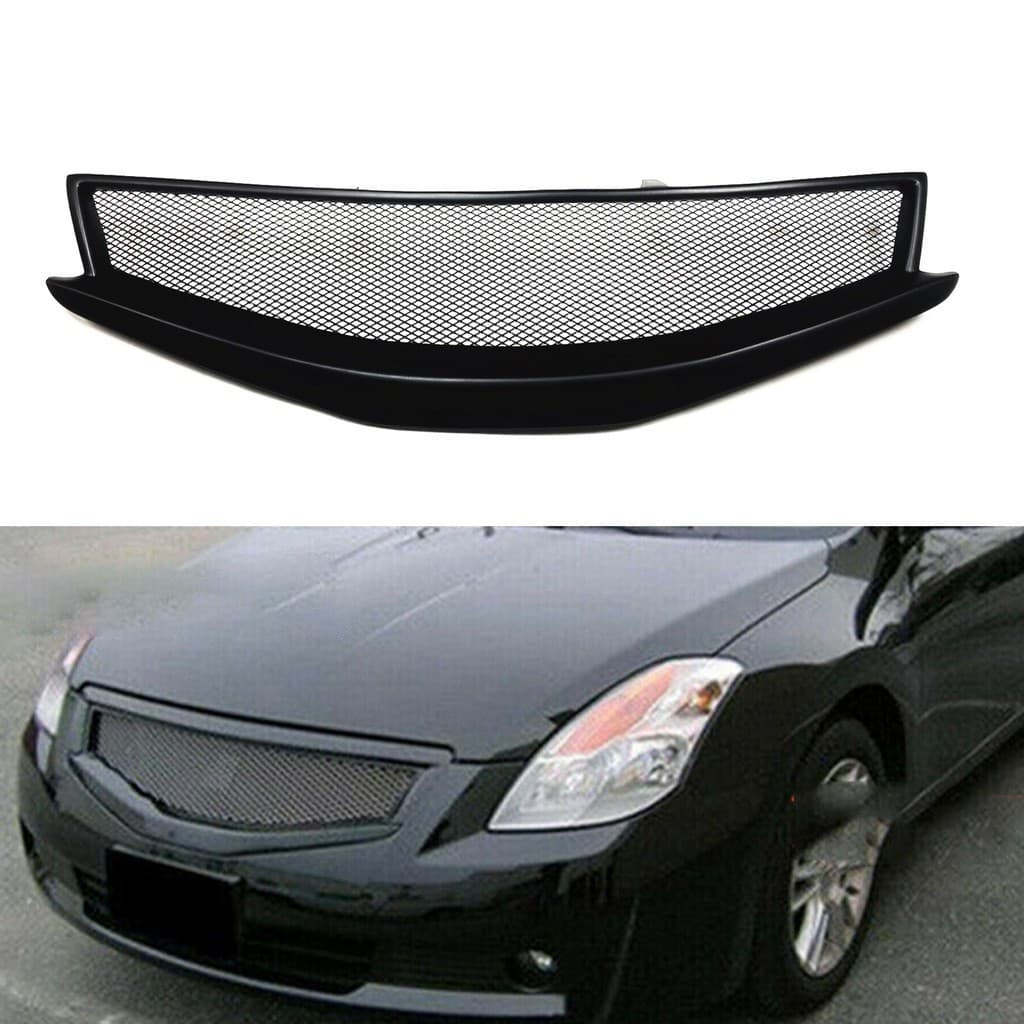 Grade Dianteira Grades De Corrida Para Nissan Altima Coupe 2008 2009 2 Portas Fibra De Vidro/Carbono Kit Superior Do Car