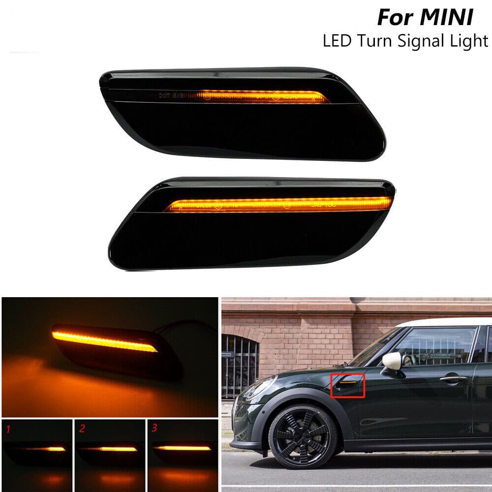 Substituição Dinâmica LED Lâmpada Indicadora De Sinal De Volta Lateral Para Mini Cooper F55 F56 F57 LCI2 2023 Carro
